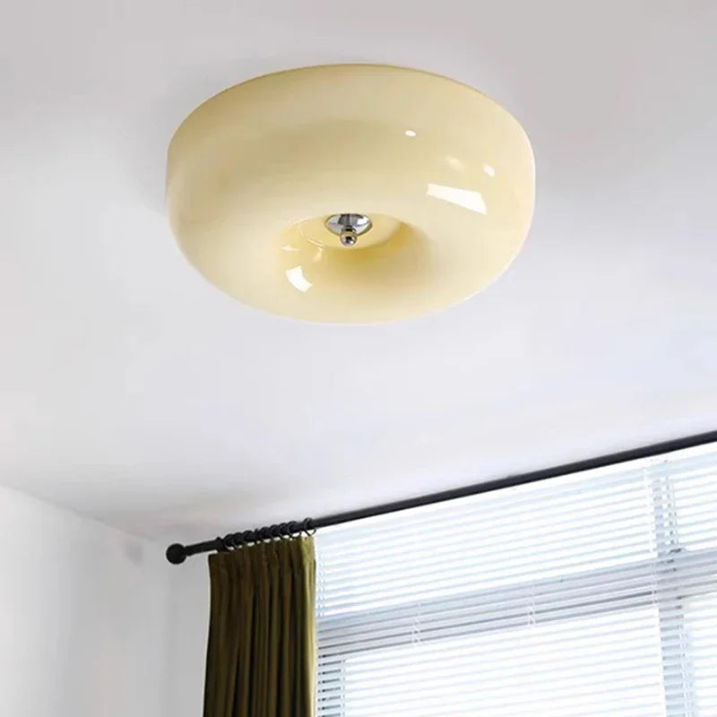 Plafonnier ancien verre led bauhaus maison - vue 1 sur 9