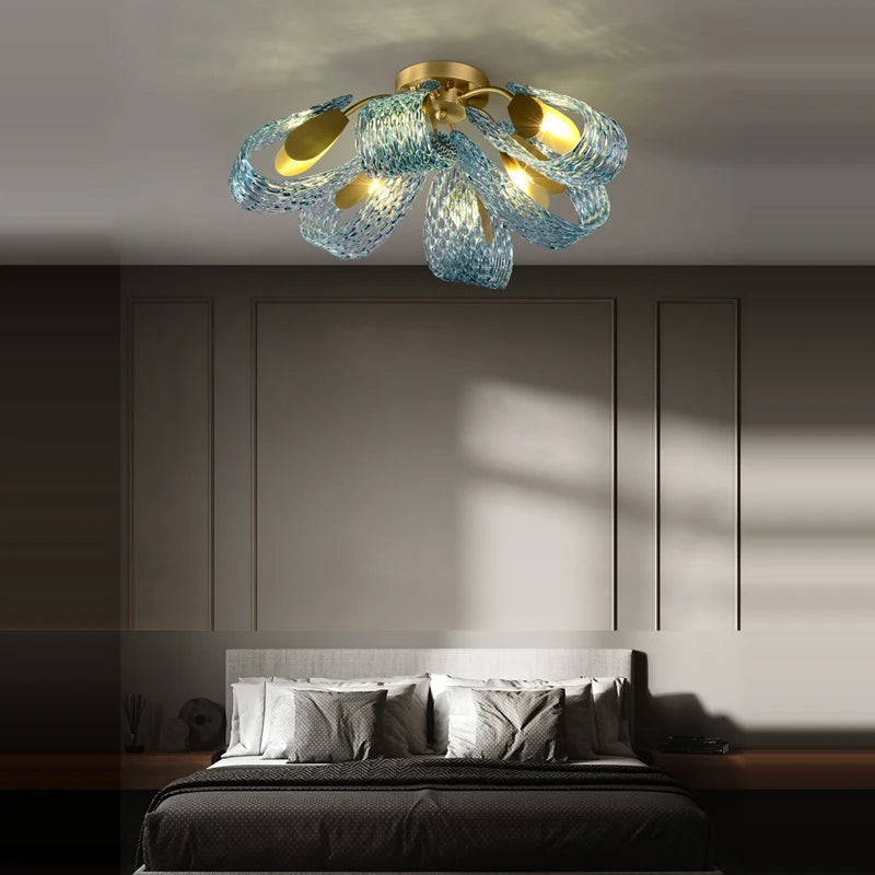 lustre led cristal suspension éclairage luminaire lampara - vue 1 sur 21