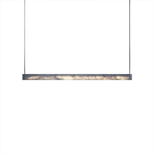 lustre led moderne minimaliste imitation marbre haut de gamme - vue 7 sur 14