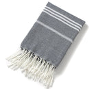 Serviette de plage turque rayée à franges coton