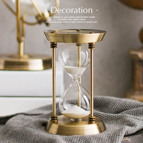 sablier créatif nordique en métal pour décoration et cadeau - vue 3 sur 8