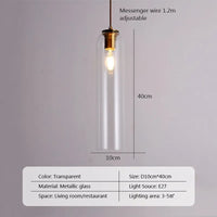 Suspension nordique LED en verre