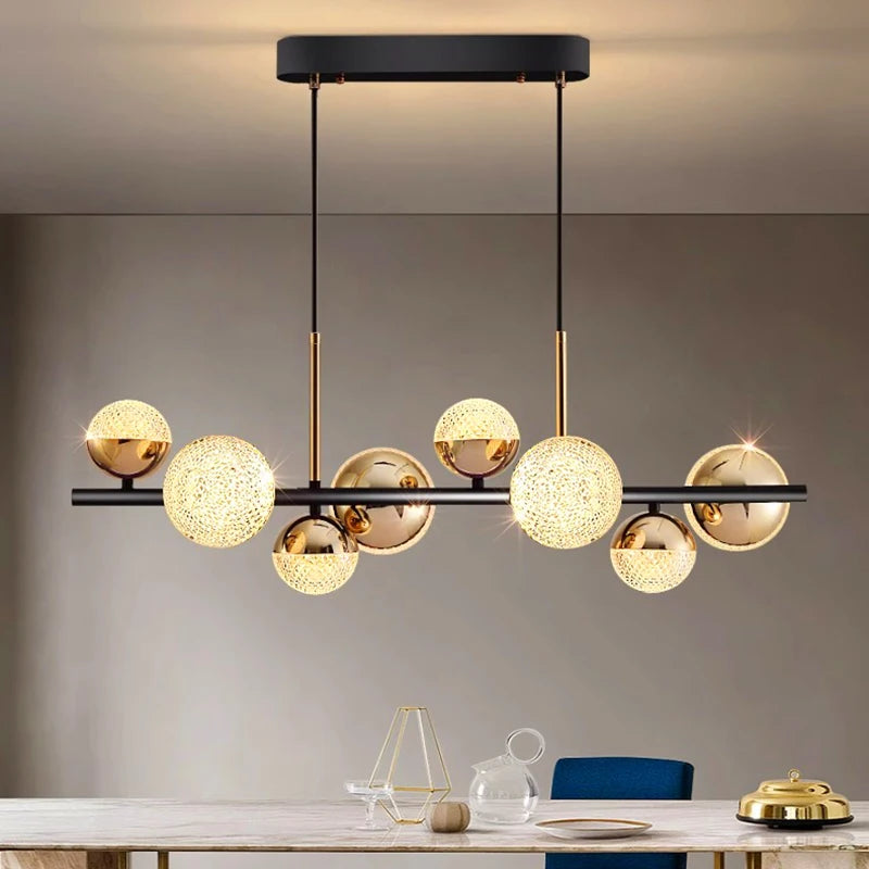 lustre nordique décoratif suspension éclairage intérieur - vue 1 sur 8