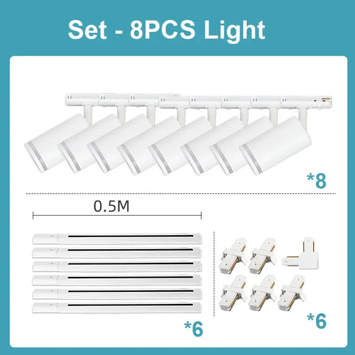 spot led sur rail pour éclairage intérieur moderne et fonctionnel - vue 17 sur 24