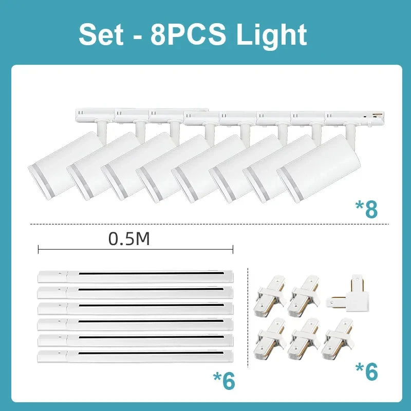 spot led sur rail pour éclairage intérieur moderne et fonctionnel - vue 16 sur 24