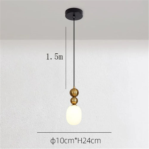 suspension en verre créative pour café bar restaurant - vue 12 sur 11