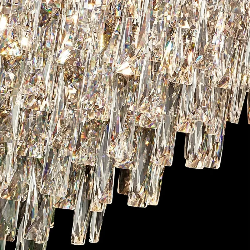lustre en cristal de luxe pour décoration intérieure - vue 6 sur 9