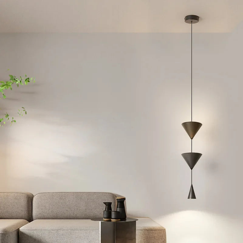 lustre led moderne pour café restaurant et décoration intérieure - vue 6 sur 12