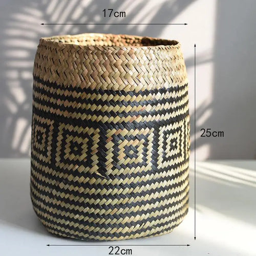 panier tissé à la main pour fleurs et plantes décoratives - vue 11 sur 10