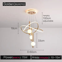 Pendant lamps Modern lamp Simple Ceiling light Creative personality Restaurant lamp Designer Nordic lamp Ceiling light