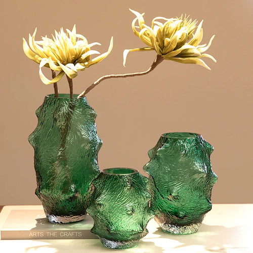 vase en verre concombre de mer pour terrarium décoratif - vue 2 sur 10