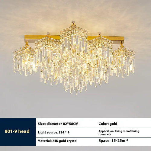 lampe en cristal de luxe pour intérieur moderne élégant - vue 13 sur 14