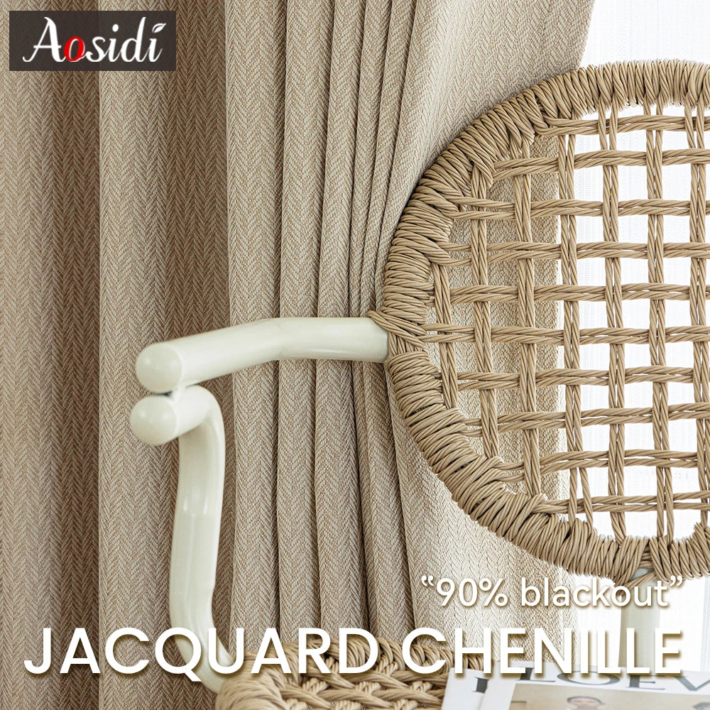 Rideau occultant moderne pour chambre salon isolation thermique - vue 1 sur 8