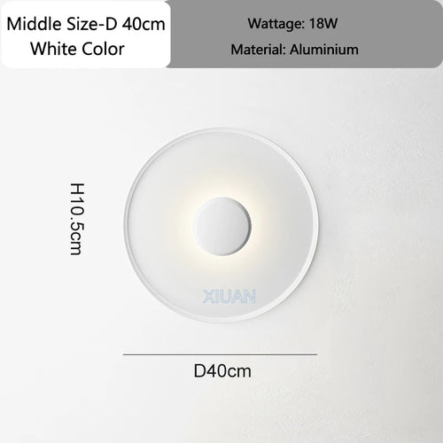 Designer Lamp Modern Round Ceiling Lamps Bedroom Ceiling Light White Red Green Living Room Atmosphere Wall Lights AC 220V 40cm - vue 8 sur 14