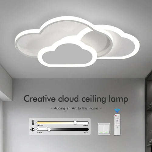 plafonniers led ultra minces creative clouds pour diverses pièces - vue 2 sur 26