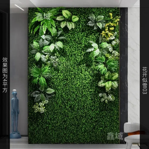 mur végétal artificiel pour décoration extérieure et aménagement paysager - vue 4 sur 30