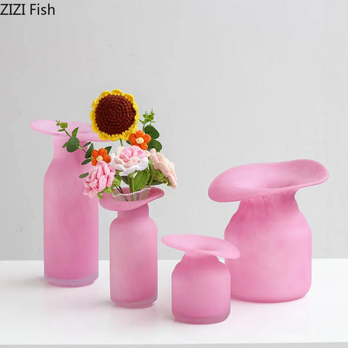 vase en verre pour arrangement floral décoration moderne - vue 3 sur 10