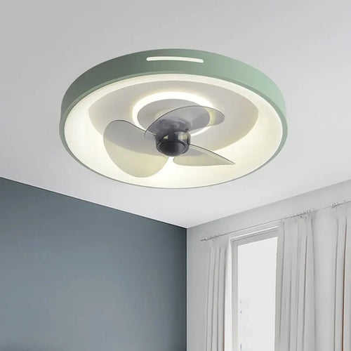 plafonnier intelligent avec ventilateur et télécommande pour enfants - vue 2 sur 9