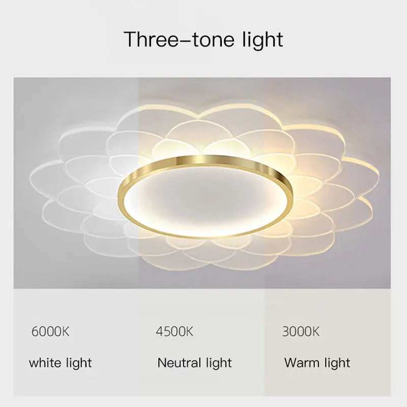 lustre moderne design floral pour décoration intérieure lumineuse - vue 6 sur 12