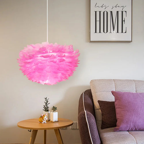 lustre moderne romantique led créative nordique suspendus éclairage - vue 6 sur 26