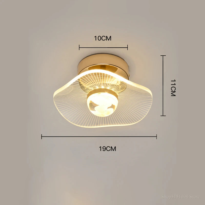plafonnier led moderne nordique pour intérieur et balcon - vue 13 sur 13