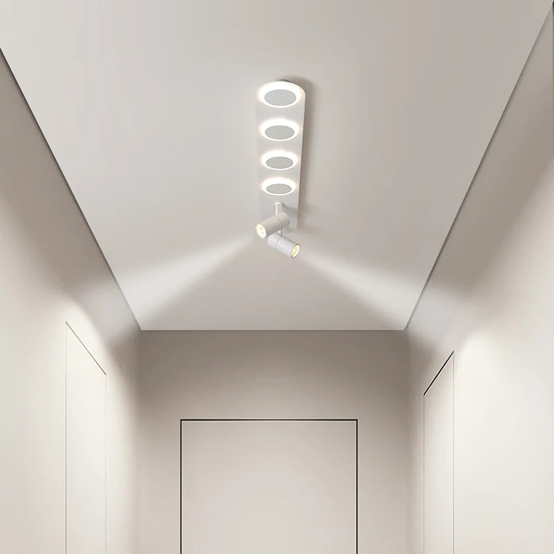 plafonnier Led avec projecteurs nordique - vue 3 sur 21