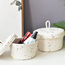 panier en coton tissé à la main pour rangement décoratif