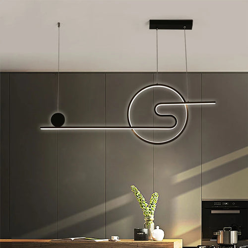 suspension nordique led réglable pour hôtel boutique - vue 7 sur 8
