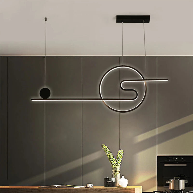 suspension nordique led réglable pour hôtel boutique - vue 6 sur 8