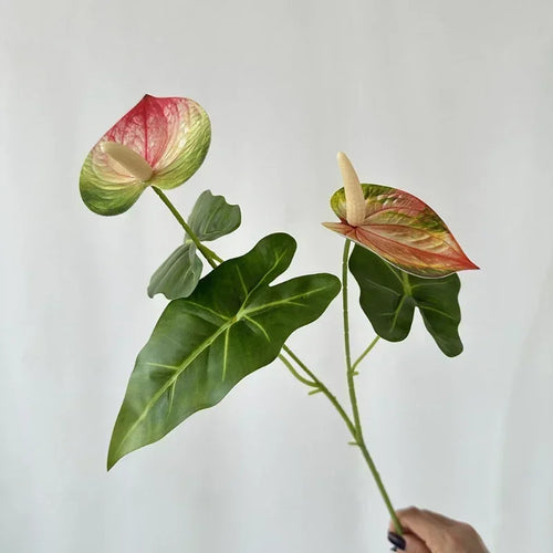 fleurs artificielles anthurium pour décoration de fête et vacances - vue 14 sur 16