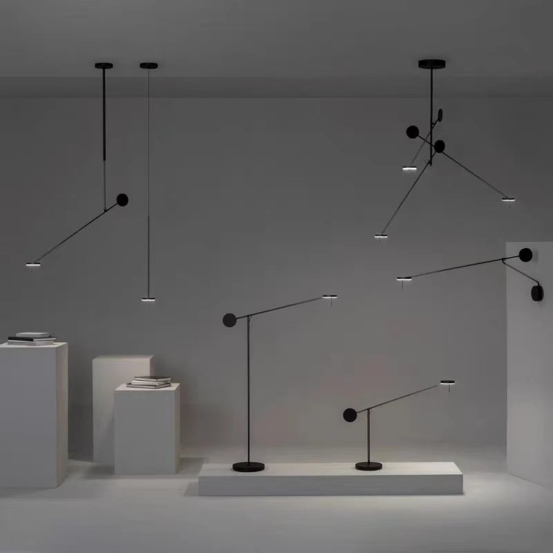 Lampadaire LED minimaliste rotatif 3000/4000K - vue 3 sur 14