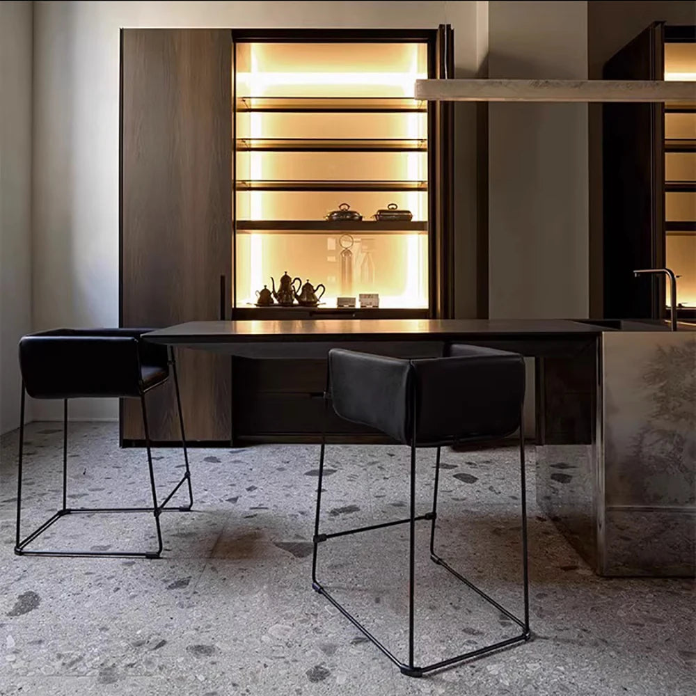 lustre led moderne minimaliste imitation marbre haut de gamme - vue 2 sur 14