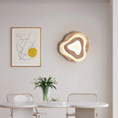 lustre led moderne en bois pour chalet loft intelligent