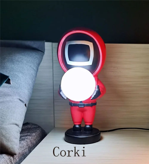 lampe de table astronautes design nordique veilleuse 3D décorative - vue 8 sur 10