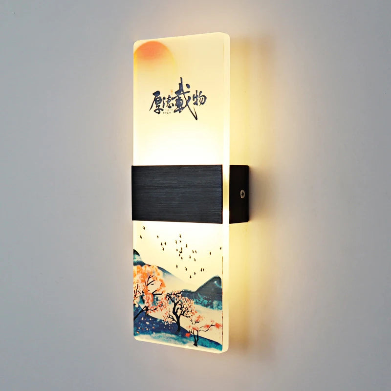 applique murale japonaise en acrylique pour décoration moderne - vue 7 sur 14