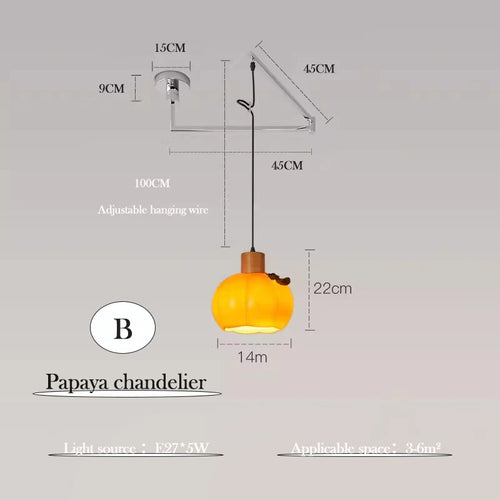 lustre minimaliste extensible rotatif avec bras pivotant pliable - vue 13 sur 13