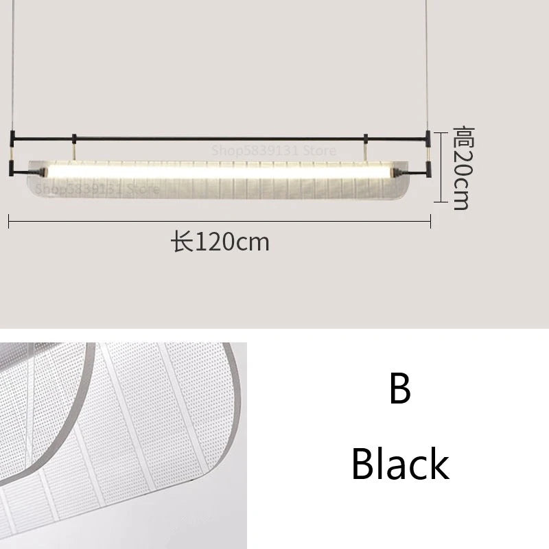 suspension minimalistes italiennes en acrylique led modernes - vue 18 sur 18