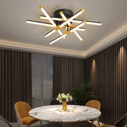 led plafonnier luminaire intérieur chambre salon hall cuisines - vue 4 sur 15