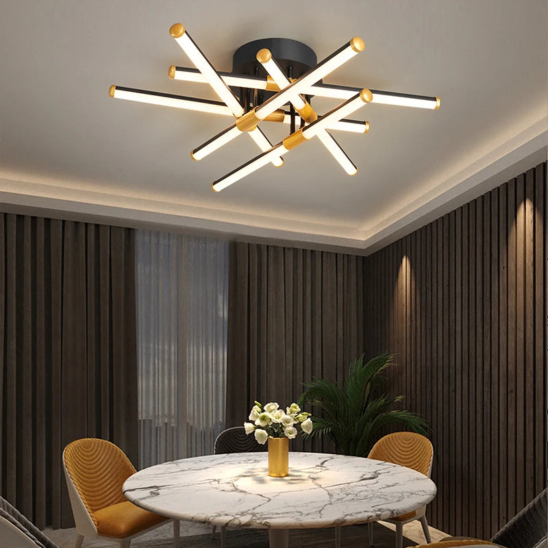 led plafonnier luminaire intérieur chambre salon hall cuisines - vue 3 sur 15