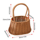 panier de rangement tissé à la main pour jardin et pique-nique