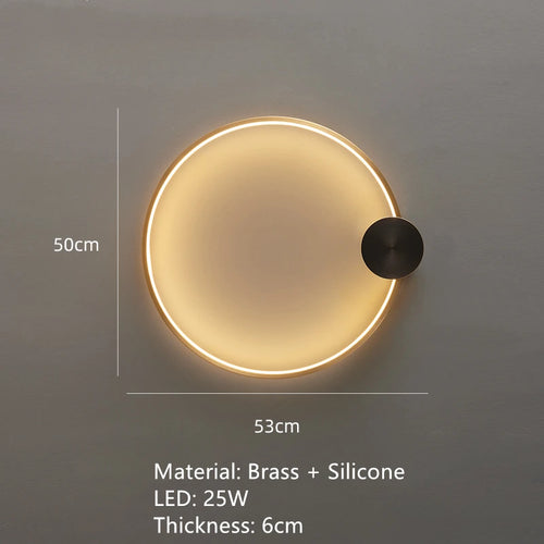 applique murale led en laiton style art déco pour intérieur moderne - vue 21 sur 23