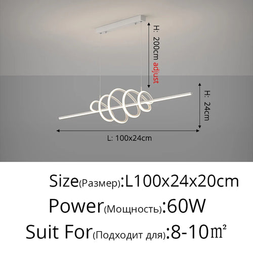 lustre moderne en led pour un éclairage élégant intérieur - vue 11 sur 18