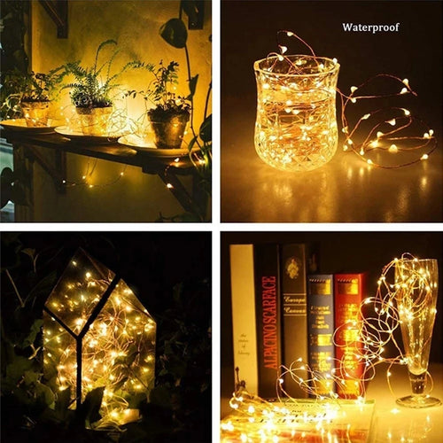 guirlande lumineuse led décoration fête mariage et noël - vue 4 sur 9