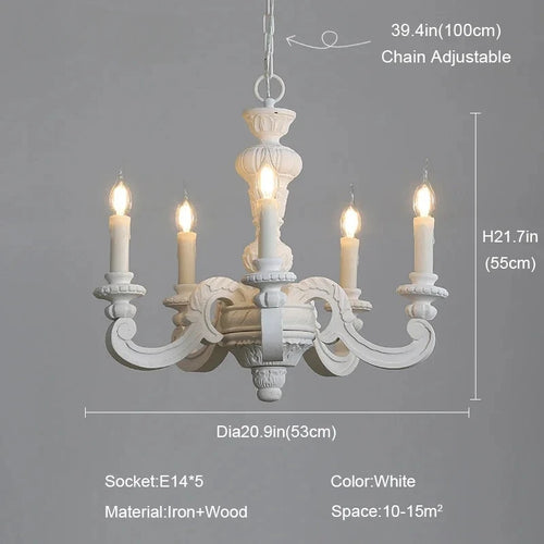lustre en bois sculpté et verre de murano rétro élégant - vue 13 sur 12