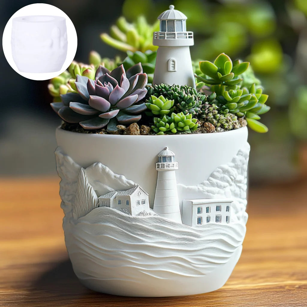 moule en silicone pour pot de fleurs et rangement décoratif - vue 3 sur 6