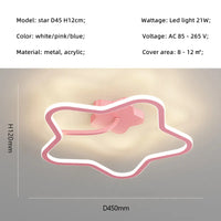 Nordic Modern Personality Led Ceiling Light, Children's Room, Dining Room, Study, Girls Bedroom Pink Decorative Ceiling Light