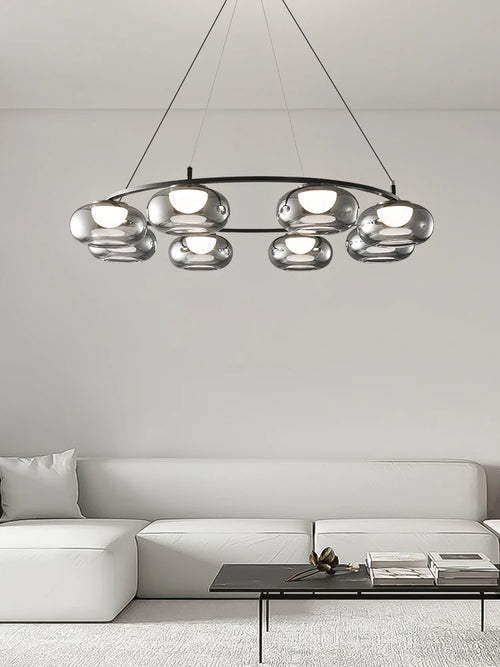 suspension en verre de luxe pour décoration moderne - vue 2 sur 9