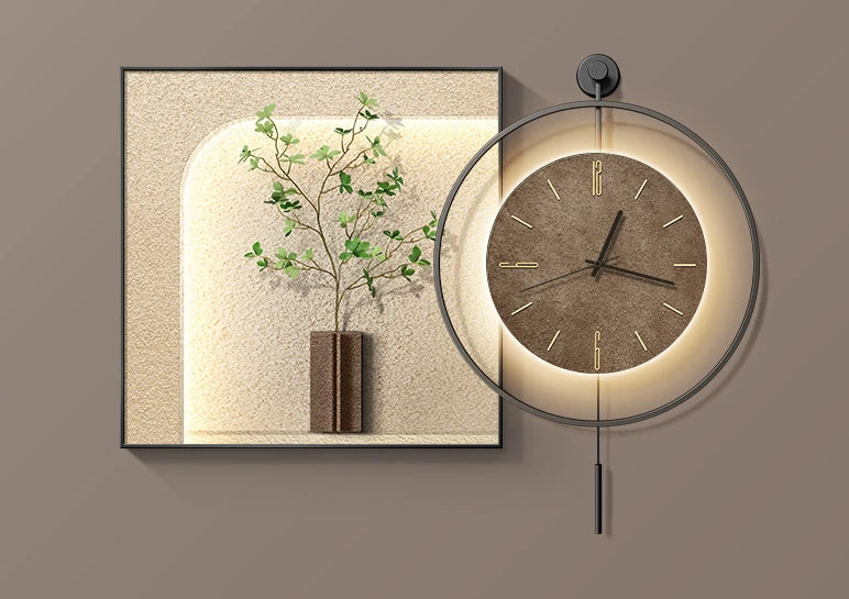horloge murale grande taille design classique en métal moderne - vue 7 sur 11