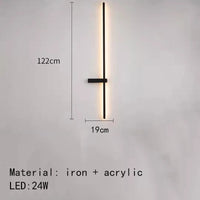 applique murale led minimaliste design artistique