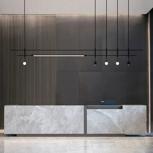 lustre minimaliste réglable en hauteur pour divers espaces - vue 3 sur 14